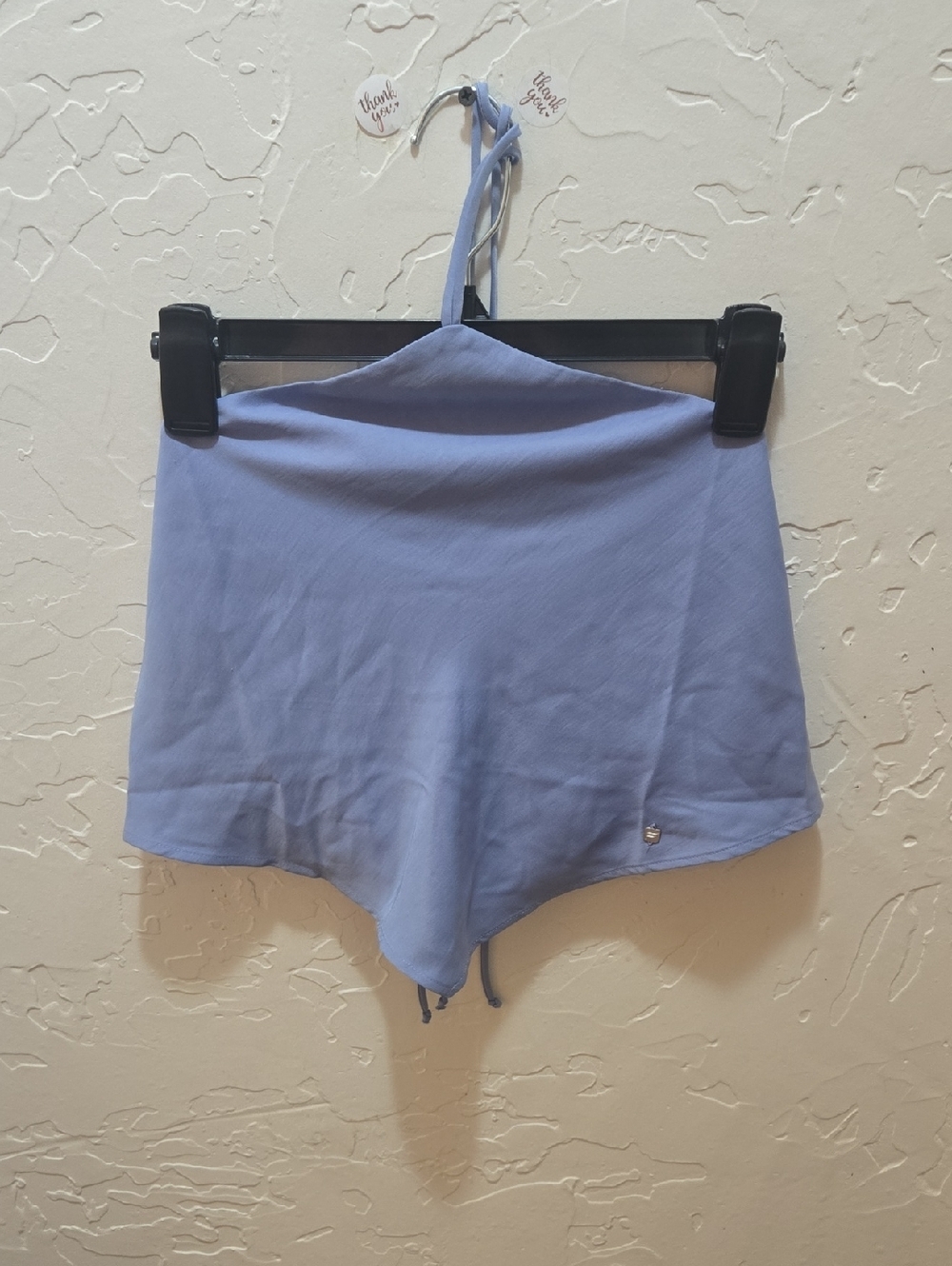Fabletics Soft Blue Scarf Top